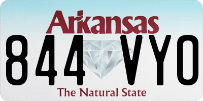AR license plate 844VYO
