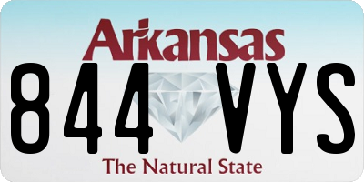 AR license plate 844VYS