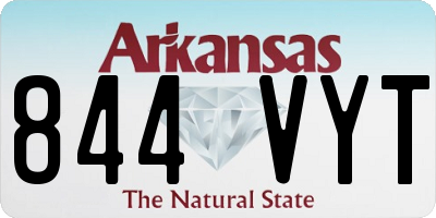 AR license plate 844VYT