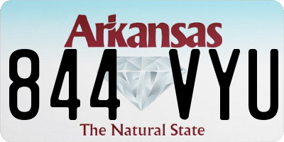 AR license plate 844VYU