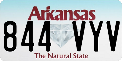 AR license plate 844VYV