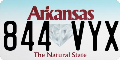 AR license plate 844VYX