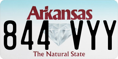 AR license plate 844VYY