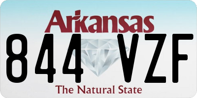 AR license plate 844VZF
