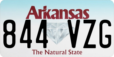 AR license plate 844VZG
