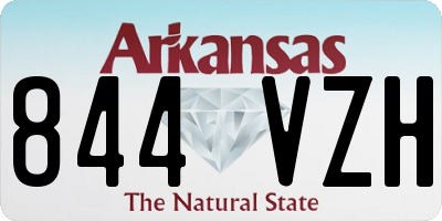 AR license plate 844VZH