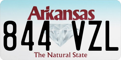 AR license plate 844VZL