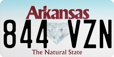 AR license plate 844VZN