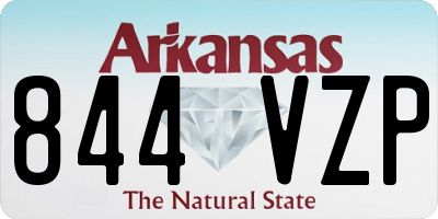 AR license plate 844VZP