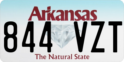 AR license plate 844VZT