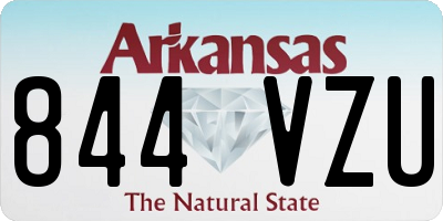 AR license plate 844VZU
