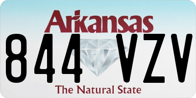 AR license plate 844VZV