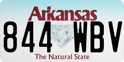 AR license plate 844WBV