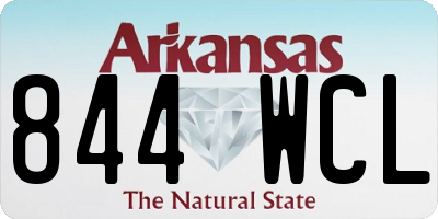 AR license plate 844WCL