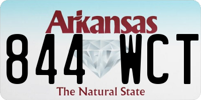 AR license plate 844WCT