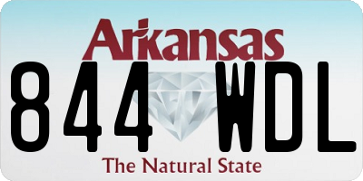 AR license plate 844WDL