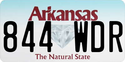 AR license plate 844WDR