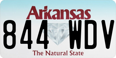 AR license plate 844WDV