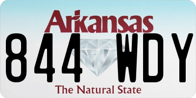 AR license plate 844WDY