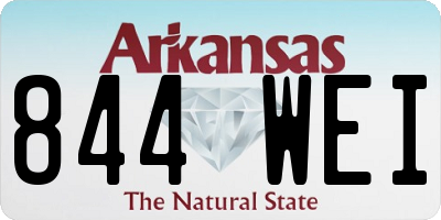 AR license plate 844WEI