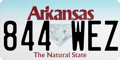 AR license plate 844WEZ
