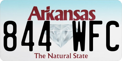 AR license plate 844WFC