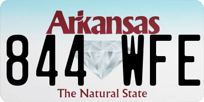 AR license plate 844WFE