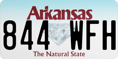 AR license plate 844WFH