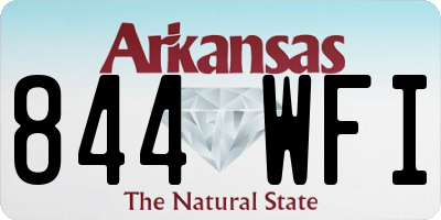 AR license plate 844WFI
