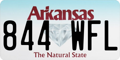 AR license plate 844WFL