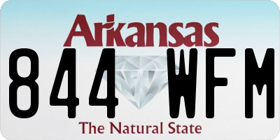 AR license plate 844WFM