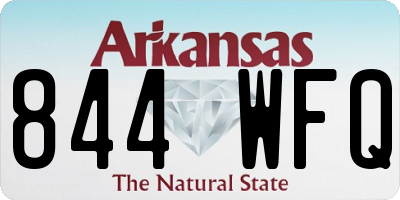 AR license plate 844WFQ