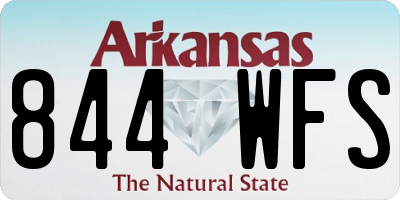 AR license plate 844WFS