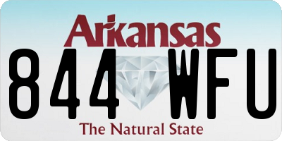 AR license plate 844WFU