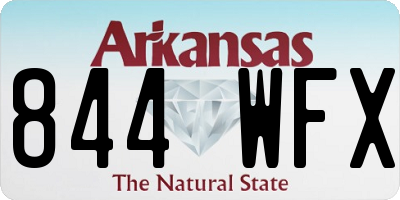 AR license plate 844WFX