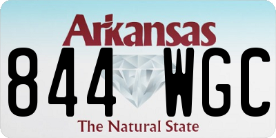 AR license plate 844WGC