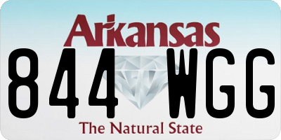 AR license plate 844WGG