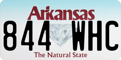 AR license plate 844WHC