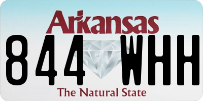 AR license plate 844WHH