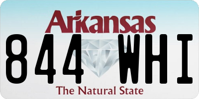 AR license plate 844WHI
