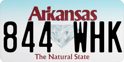 AR license plate 844WHK