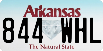 AR license plate 844WHL