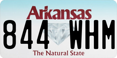 AR license plate 844WHM