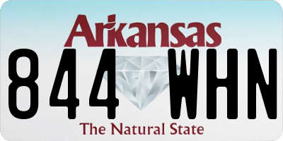 AR license plate 844WHN