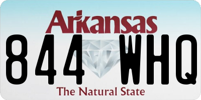 AR license plate 844WHQ