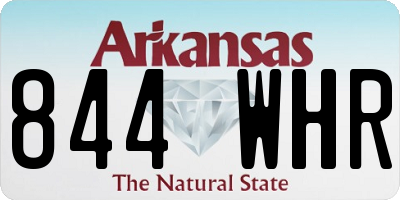 AR license plate 844WHR