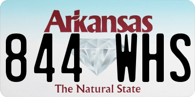 AR license plate 844WHS