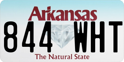 AR license plate 844WHT