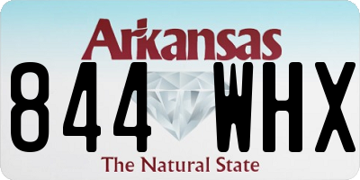 AR license plate 844WHX