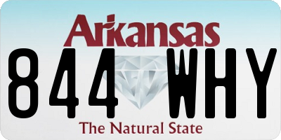 AR license plate 844WHY